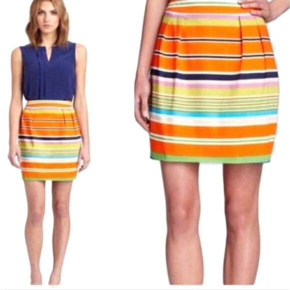 Kate spade Striped Mini skirt  sz 0 - Picture 8 of 8